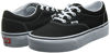 Picture of Vans Women's Doheny Platform Sneaker, Black Canvas Black White 187, 5.5 - Size: 5.5