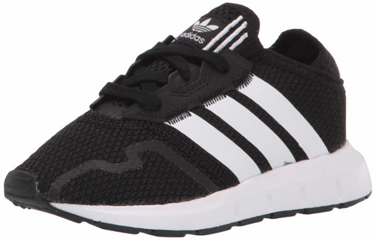 Picture of adidas Originals Swift Essential Sneaker, Black/White/Black, 4.5 US Unisex Big Kid - Size: 4.5 Big Kid