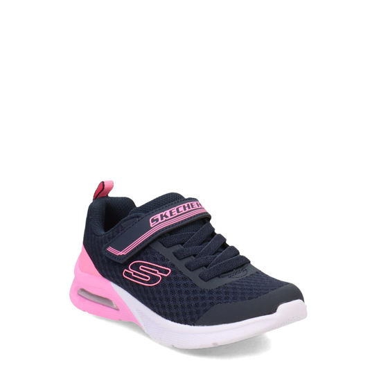 Picture of Skechers Kids Girl's Microspec Max - Epic Brights Sneaker, Navy, 13 Little Kid - Size: 13 Little Kid