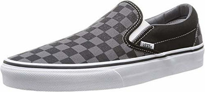 Picture of Vans Unisex Adults? Classic Slip On Trainers Black/Pewter - Size: 9.5 Women/8 Men