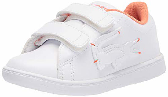 Picture of Lacoste Unisex - Child's CARNABY EVO 0320 1 SUC, WHITE/ORANGE, 12 M US - Size: 12 Little Kid