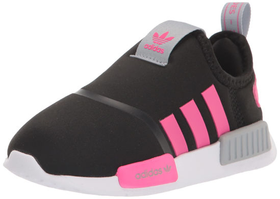 Picture of adidas Originals Kids NMD 360 Sneaker, Black/Shock Pink/Halo Silver, 7 US Unisex Toddler - Size: 7 Toddler