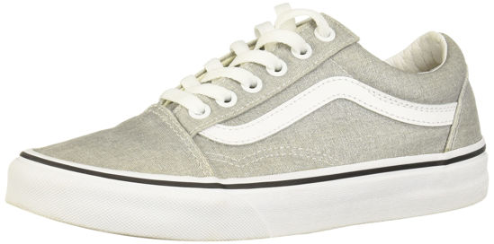 Picture of Vans Unisex Women's/Men's Old Skool Skate Shoes (Silver True White, Numeric_6) - Size: 6