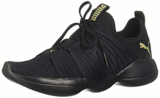 Picture of PUMA Women's Flourish Sneaker, Black-Metallic Gold, 6.5 M US - Size: 6.5