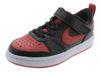 Picture of Nike Boy's Court Borough Low 2 (Little Kid) Black/University Red/White 2 Little Kid M - Size: 2 Little Kid