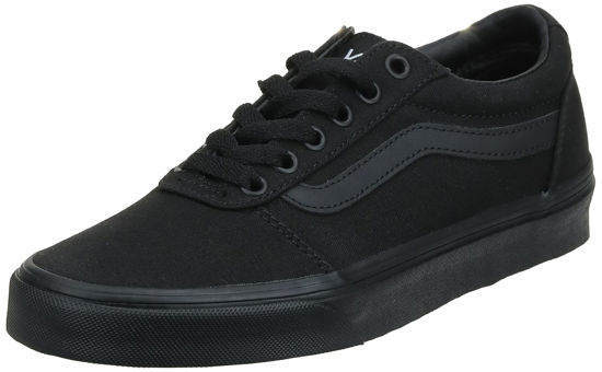 Picture of Vans Women's Ward Sneaker, Canvas Black Black, 6 - Size: 6