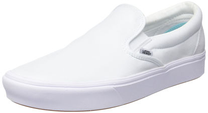 Picture of Vans COMFYCUSH Slip-ON (Classic) Checkerboard/White (9 Women/7.5 Men, (Classic) Black/Black) - Size: 9 Women/7.5 Men