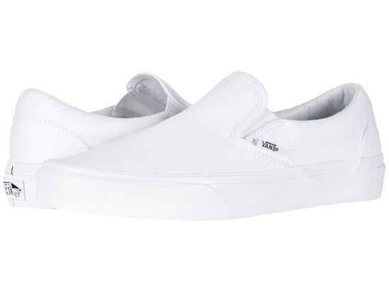 Picture of Vans Classic Slip-On White/True White Size 12 Women/ 10.5 Men - Size: 12 Women/10.5 Men