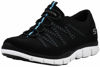 Picture of Skechers Women's Gratis Strolling Black/Light Blue Sneakers 6.5 M US - Size: 6.5