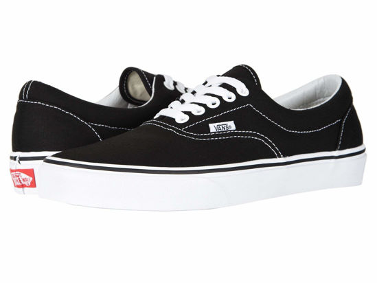 Picture of Vans Unisex Era Sneakers, Black/White, Size 5 - Size: 6.5 Women/5 Men