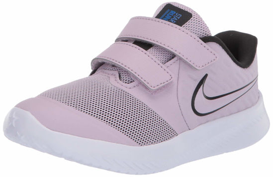 Picture of Nike Baby Star Runner 2 Velcro Running Shoe, iced Lilac/Off Noir-Solar-White, 8C Regular US Toddler - Size: 8 Wide Toddler