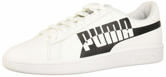 Picture of PUMA Men's Smash 2 Sneaker, Max White-Black, 9 - Size: 9