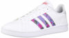 Picture of adidas Women's Grand Court Shoe, White/Glow Blue/Real Pink, 11 - Size: 11