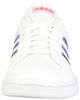 Picture of adidas Women's Grand Court Shoe, White/Glow Blue/Real Pink, 11 - Size: 11