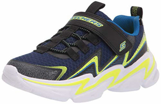 Picture of Skechers boys Sport, Sport, Skechers Sport Sneaker, Black/Navy, 4 Big Kid US - Size: 4 Big Kid