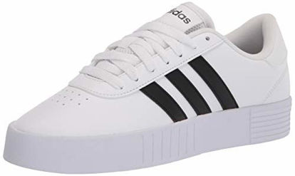 Picture of adidas womens Court Bold Sneaker, White/Black/White, 9 US - Size: 9