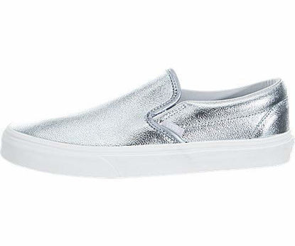 Picture of Vans Classic Slip-ON Adult's Sneaker Womens Skateboarding-Shoes VN-A38F7ULV_7.5M - Gray Dawn/True White - Size: 9 Women/7.5 Men