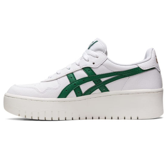 Picture of ASICS Women's Japan S PF Sportstyle Shoes, 11.5, White/Shamrock Green - Size: 11.5