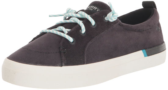 Picture of Sperry Women's Crest Vibe Sneaker, Black Cotton, 12 - Size: 12