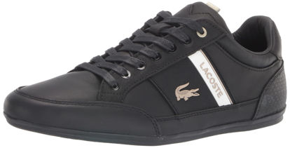 Picture of Lacoste Mens Chaymon Legacy Sneaker, Black/Silver, 11 - Size: 11