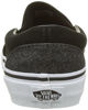 Picture of Vans Men's Classic Slip On (Suede & Suiting) Skateboarding Shoes (9.5 B(M) US Women / 8 D(M) US Men, Black/Black) - Size: 9.5 Women/8 Men