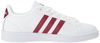 Picture of adidas Women's CF Advantage Sneaker,White, Collegiate Burgundy,White, 11 M US - Size: 11