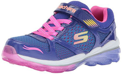 Picture of Skechers Kids Girls' Skech-Air Deluxe-Lux Life Sneaker,Blue/Pink, - Size: 1 M US Little Kid