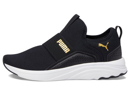 Picture of PUMA Softride Sophia Slip-On Puma Black/Puma Team Gold 5.5 B (M) - Size: 5.5