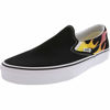 Picture of Vans Classic Slip-On (Flame) Black/Black/True White Men's 11.5, Women's 13 Medium - Size: 13 Women / 11.5 Men M US