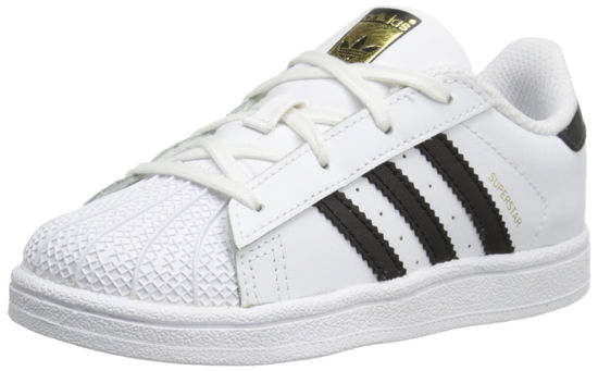 Picture of adidas Originals Superstar I Basketball Fashion Sneaker (Infant/Toddler),White/Black/White,8 M US Toddler - Size: 8 Toddler