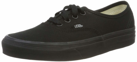 Picture of Vans Unisex Authentic Black/Black Canvas VN000EE3BKA Mens 3.5, Womens 5 - Size: 5 Women/3.5 Men