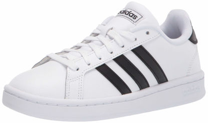 Picture of adidas men's Grand Court Sneaker, White/Black/White, 3.5 US - Size: 3.5