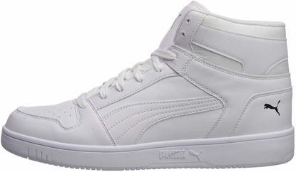 Picture of PUMA unisex adult Puma Men's Rebound Layup Sneaker, White/Black, 11.5 US - Size: 11.5