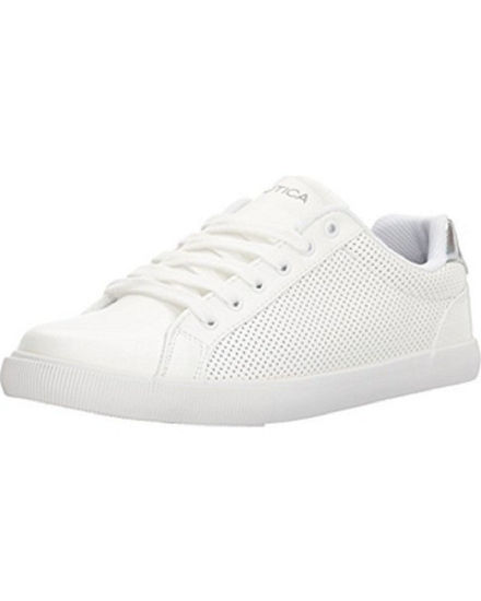 Picture of Nautica Women's Steam Fashion Sneaker, White Tumbled, 10 M US - Size: 10