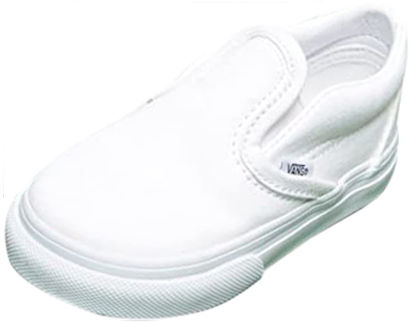 Picture of Vans Toddler's Slip On V, True White/True White, Size 8.5 Toddler - Size: 8.5 Toddler