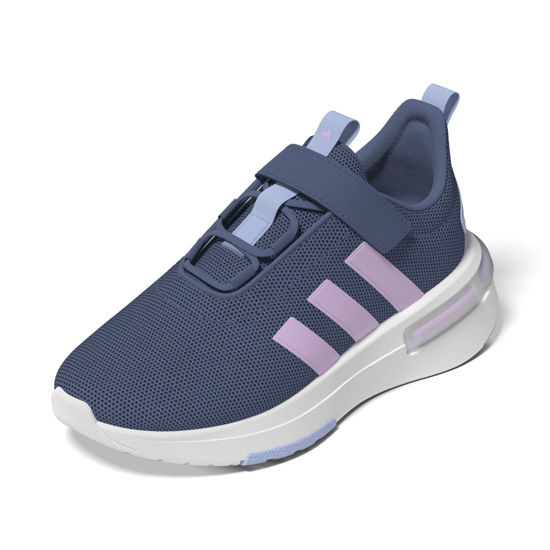 Picture of adidas Racer Tr23 Hook & Loop Sneaker, Crew Blue/Bliss Lilac/Blue Dawn, 12 US Unisex Little Kid - Size: 12 Little Kid