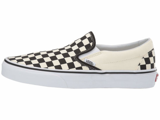 Picture of Vans Classic Slip-On Checkerboard/Black/White Size 12.5 Women/ 11 Men - Size: 12.5 Women/11 Men