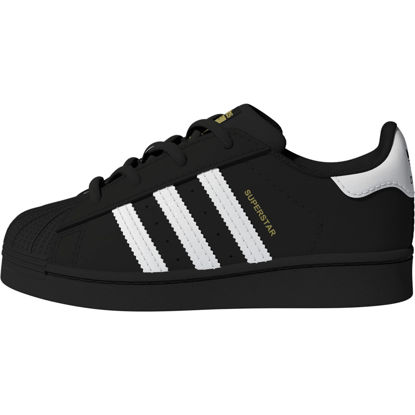 Picture of adidas Originals Kids Superstar Sneaker, Black/White, 10 US Unisex Toddler - Size: 10 Toddler