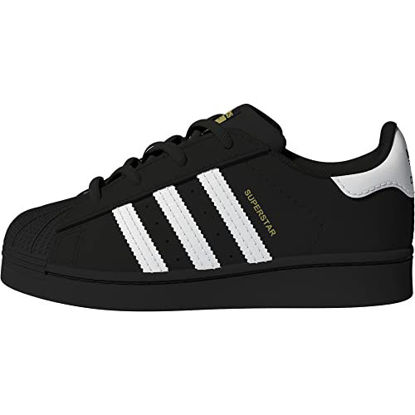 Picture of adidas Originals Kids Superstar Sneaker, Black/White, 7 US Unisex Toddler - Size: 7 Toddler