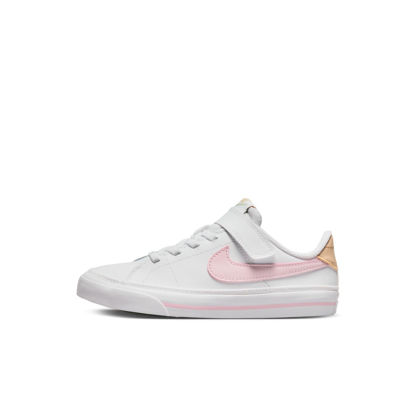 Picture of NIKE Boy's Sneaker, White Pink Foam Sesame Honeyd, 1 UK Child - Size: 1.5 Little Kid