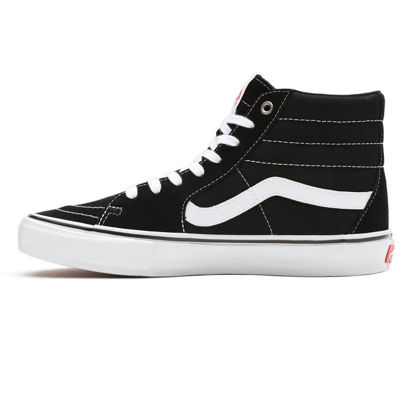 Picture of Vans Men's Skate Sk8 Hi Sneaker, Black/White, Size 10 - Size: 11.5 Women/10 Men