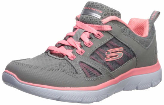 Picture of Skechers Women's Summits-New World Sneaker, Grey/Coral, 7 M US - Size: 7