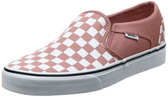 Picture of Vans Women's WM Asher Sneakers, Checkerboard Rose Dawn White, 6 - Size: 6