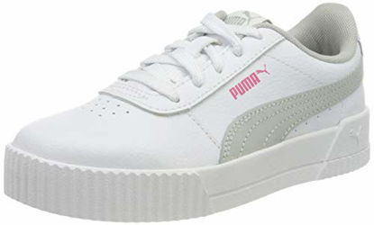 Picture of PUMA Unisex-Child Carina Sneaker, White/White, 12 M US Little Kid - Size: 12 Little Kid