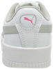 Picture of PUMA Unisex-Child Carina Sneaker, White/White, 12 M US Little Kid - Size: 12 Little Kid