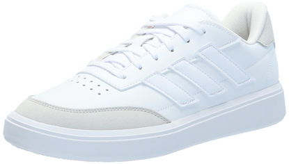 Picture of adidas Courtblock Sneaker, White/White/White, 3.5 US Unisex Little Kid - Size: 3.5 Little Kid