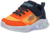 Picture of Skechers Boy's Meteor-Lights-KRENDO Sneaker, Navy/Orange, 7 Toddler - Size: 7 Toddler