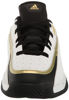 Picture of adidas Unisex Front Court Sneaker, White/Black/Gold Metallic, 7 US Men - Size: 8 Women/7 Men