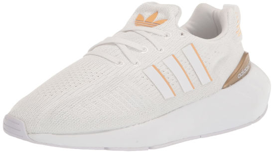 Picture of adidas Women's Swift Run 22 Sneaker, White/Copper Metallic/Black, 5.5 - Size: 5.5