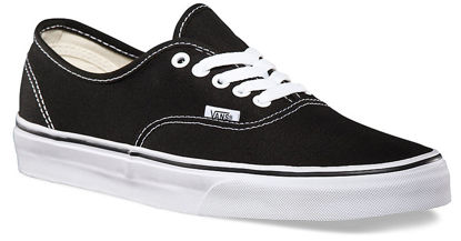 Picture of Vans Unisex Authentic Black Canvas VN000EE3BLK Mens 7.5, Womens 9 - Size: 7.5